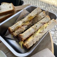 Ate the scram and started on the toasted mista before I remembered to take a photo  at GAL Cafe in Lisbon