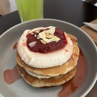Pancake red fruits  at GAL Cafe in Lisbon