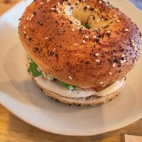'salmon' bagel at GAL Cafe in Lisbon
