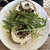 Cashew cheese toast  at GAL Cafe in Lisbon