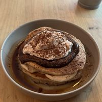 tiramisu pancakes  at GAL Cafe in Lisbon
