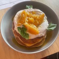 Tropical pancakes   at GAL Cafe in Lisbon