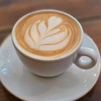 Flat white with oat milk at GAL Cafe in Lisbon