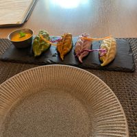 Veg momo  at Jimbu in Evora