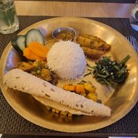 Dhal Bhat vegan at Jimbu in Evora