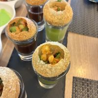 Pani puri  at Jimbu in Evora