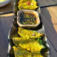 Veggie gyoza at Kaiyo Rooftop in San Francisco
