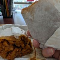 Chili cheese burrito at All Vegan Franks - Ghost Kitchen in Los Angeles