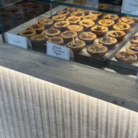 Two more options available on request (creamy cheesecake and crème brûlée)   at Nat'elier | Pastel de Nata in Lisbon