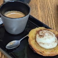 Pastel de Nata (Tiramisu) at Nat'elier | Pastel de Nata in Lisbon
