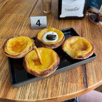 The four vegan options. at Nat'elier | Pastel de Nata in Lisbon