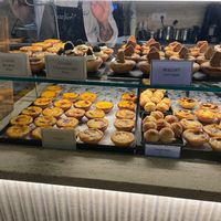 standard, creme brulée, cookie cheesecake and biscoff varieties - all vegan! at Nat'elier | Pastel de Nata in Lisbon