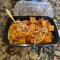 Vegan Pad Thai (tofu)  at Bamboo Bistro in Westbrook
