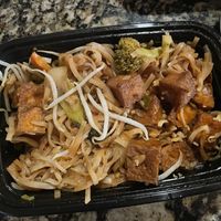 Vegan Pad Thai w/ veggies and tofu   at Bamboo Bistro in Westbrook
