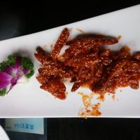 no idea what is was but it tasted amazing at Vegetarians Story Restaurant in Suzhou