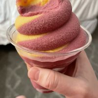 Orange cherry swirl Dole Whip  at Oc Gelato in Ocean City