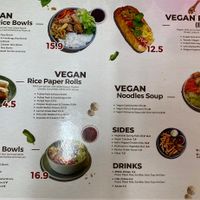 Menu  at Vie Vegan @ Encore Pizza in Footscray