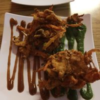 Vegetable Pakora. (The batter they use is vegan!) at Sherpa Kitchen in Burlington