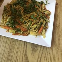 Chow mein at Sherpa Kitchen in Burlington