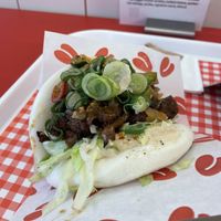 Peking duk bao bun  at Larry's in Amsterdam