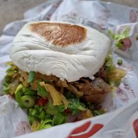 Vegan Peking Duck Bun at Larry's in Amsterdam