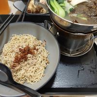 Hotpot with kolo mee at Saute & Mee in Northeast Singapore