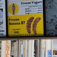 Bluth banana's! at Chantilly Ice Cream in Laguna Beach