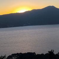 Sunset daily... at Coquille Sabor e Café  in Florianopolis