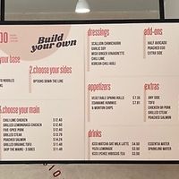 Wall menu  at Som Bo in New York City