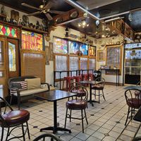 Inside the cafe at Mexes Cafe in East Los Angeles
