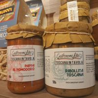 Prodotti veg toscani at La Schiaccinoteca Toscana in Turin