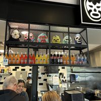 Wrestling masks   at Tacos Rudos - Food Stall in Columbus