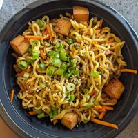 Yakisoba with tofu at Gachi Sushi & Noodles in Boston
