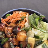 Spicy tofu teriyaki wasn’t too bad.  at Gachi Sushi & Noodles in Boston