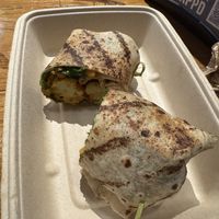 Cauliflower wrap. Sorry for the lighting. I was hungry and didn’t look at the picture well  at Craft Food Halls - CityPoint in Waltham