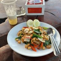 Pad-see-ew (fried noodles in soy sauce with tofu)  at Bottle Beach 1 Resort in Koh Phangan