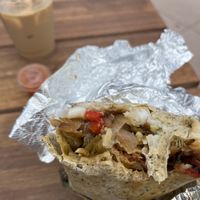 Vegan breakfast burrito  at Improper City in Denver