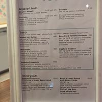 Food menu at Heather's Kitchen in Nairobi