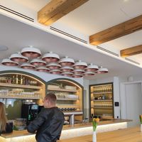 Innenraum mit Bartheke at Hotel Altes Bräuhaus in Gaildorf