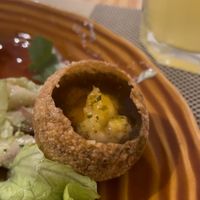 The best dish. Little balls that you stuffed yourself    at Verde Hut in Porto