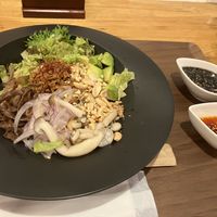 A lot of veggies and mushroom. I added avocado 🥑   at Noodle Stand THREE P's in Matsumoto