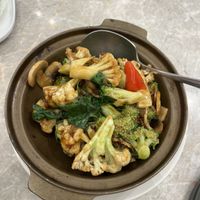 Cauliflower and broccoli in three cup sauce  at Yang Shin 養心茶樓 in Taipei