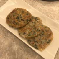 Pan fried mustard greens pancake  at Yang Shin 養心茶樓 in Taipei