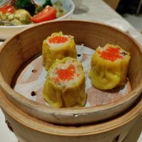 Vegan fish dumplings at Yang Shin 養心茶樓 in Taipei