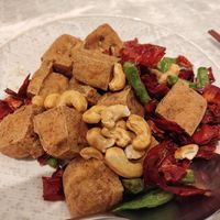 Kung Pao deep fried stinky tofu at Yang Shin 養心茶樓 in Taipei