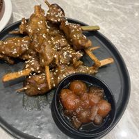 Oyster mushroom skewer   at Yang Shin 養心茶樓 in Taipei