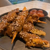 Trumpet mushroom skewers at Yang Shin 養心茶樓 in Taipei