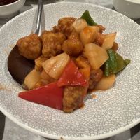 Sweet and sour lion’s mane mushrooms  at Yang Shin 養心茶樓 in Taipei