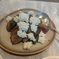 Stir fried taro with xo sauce at Yang Shin 養心茶樓 in Taipei