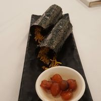 Basically rice and potato chips in a nori roll. Skip this one. at Yang Shin 養心茶樓 in Taipei